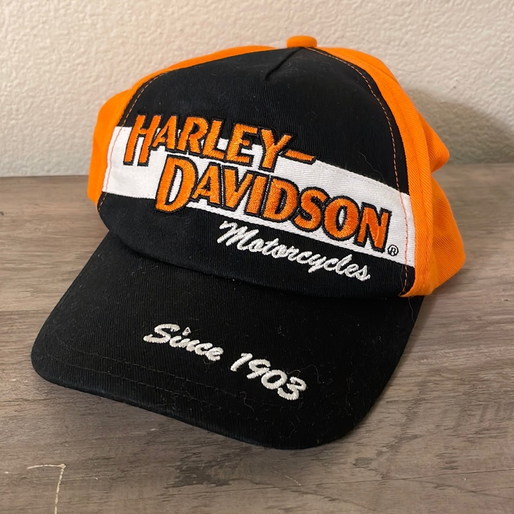 Toddler Harley Davidson Baseball Hat Velcro 2-4T